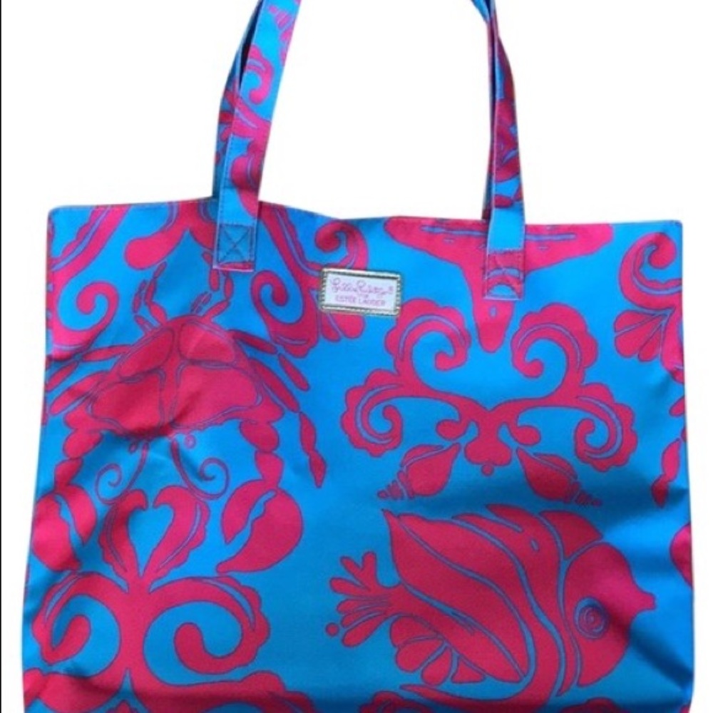 Lily Pulitzer Estée Lauder tote bag